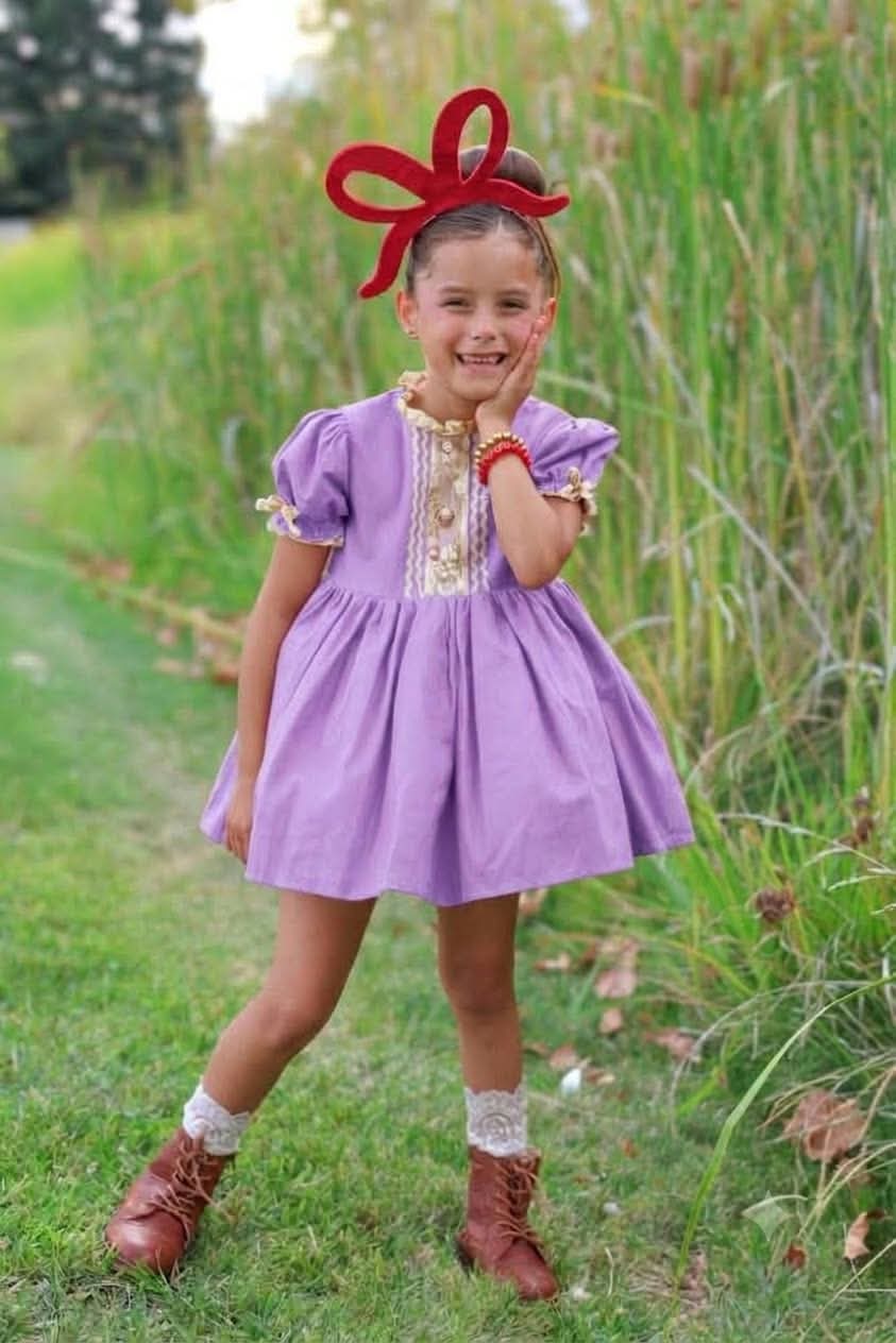 Violet Cottage Girls Dress Set - Ready to Ship