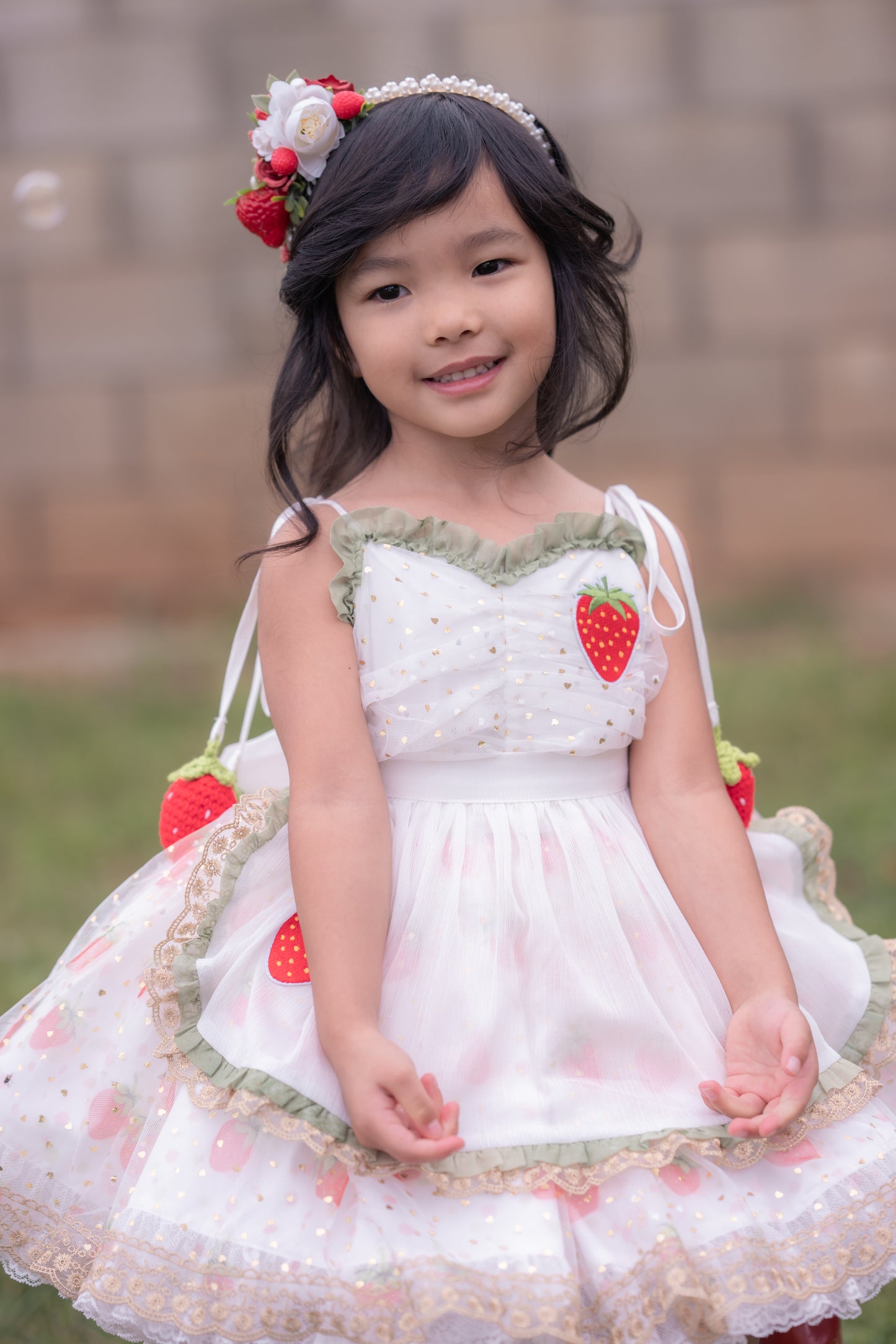 Strawberry Lumière Dress