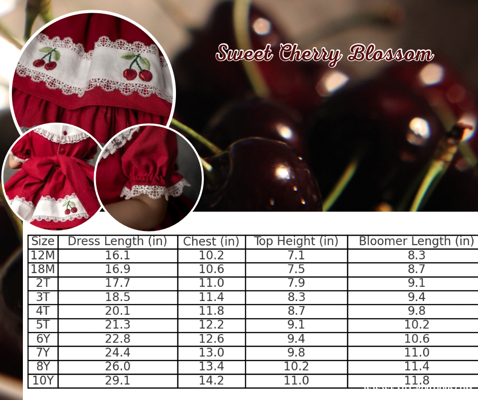 π Sweet Cherry Blossom Dress