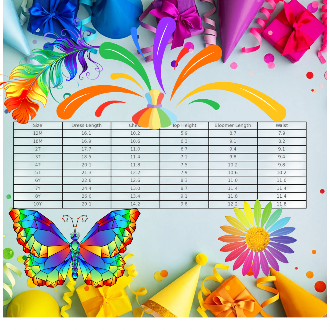 π Rainbow Party Dress RTS! π