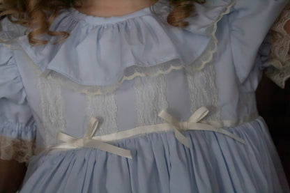 Celestine Heirloom Dress – Vintage Inspired Lace Boutique Girls Dress | Viscose Long Silhouette Heirloom Style
