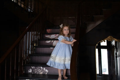 Celestine Heirloom Dress – Vintage Inspired Lace Boutique Girls Dress | Viscose Long Silhouette Heirloom Style