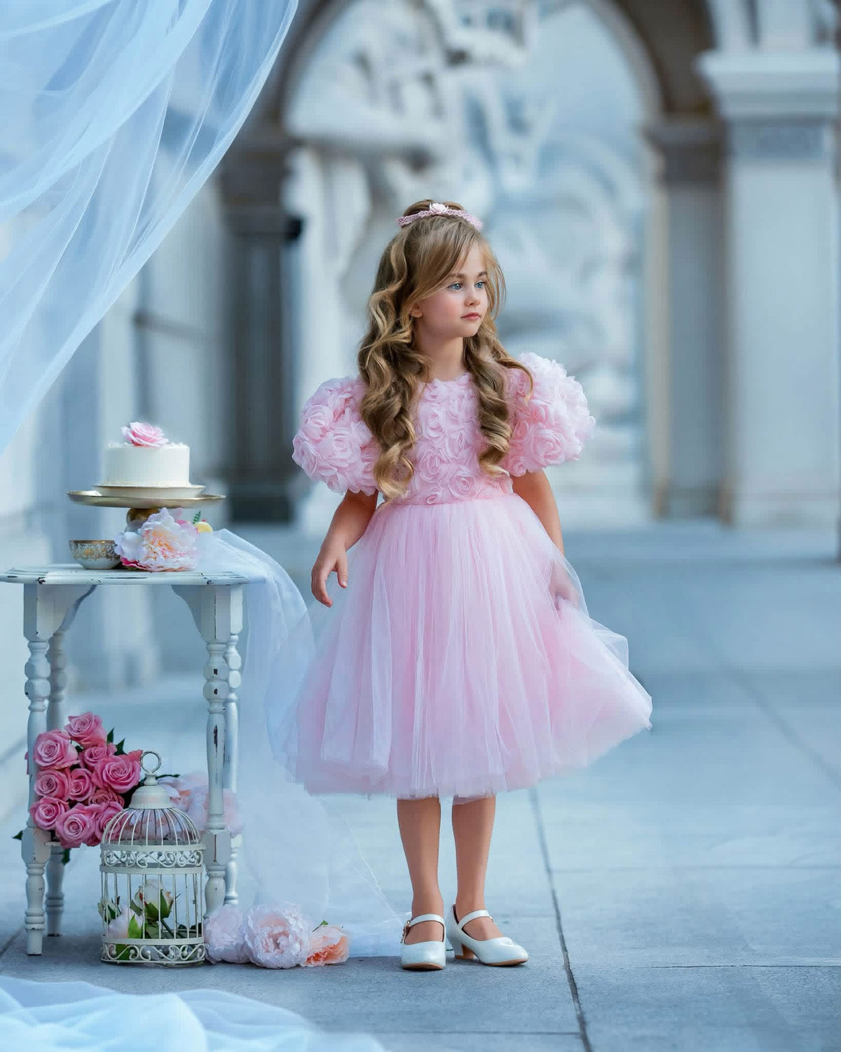 Sugar Rose | Girls Couture Tulle Dress