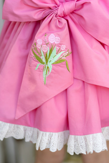 Bella Spring Dreams – Floral Girls Boutique Dress | Luxury Spring & Birthday Special Occasion Dress