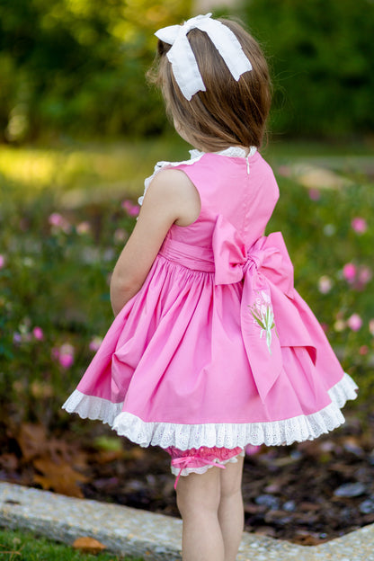 Bella Spring Dreams – Floral Girls Boutique Dress | Luxury Spring & Birthday Special Occasion Dress
