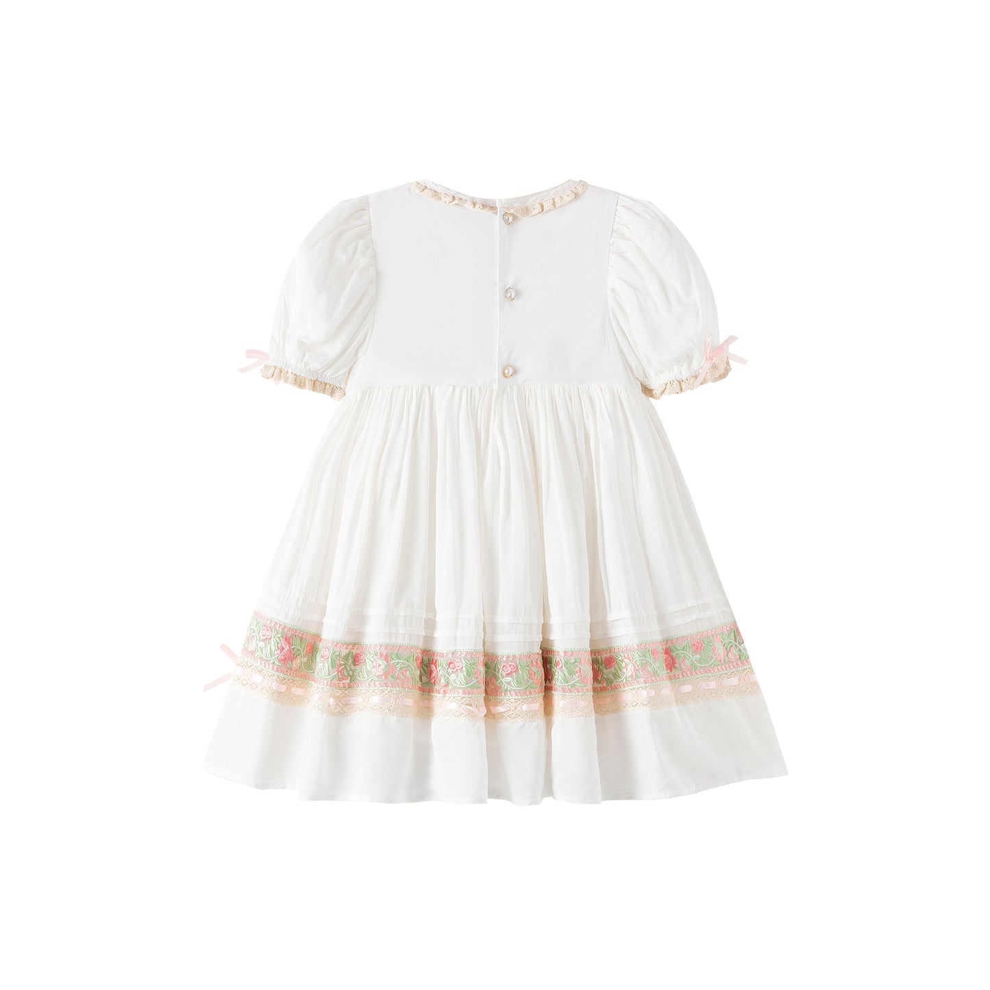 The Handmade Embroidered Rosebud Meadow Dress  ❖ Curated by Kada [Licensed Collection]