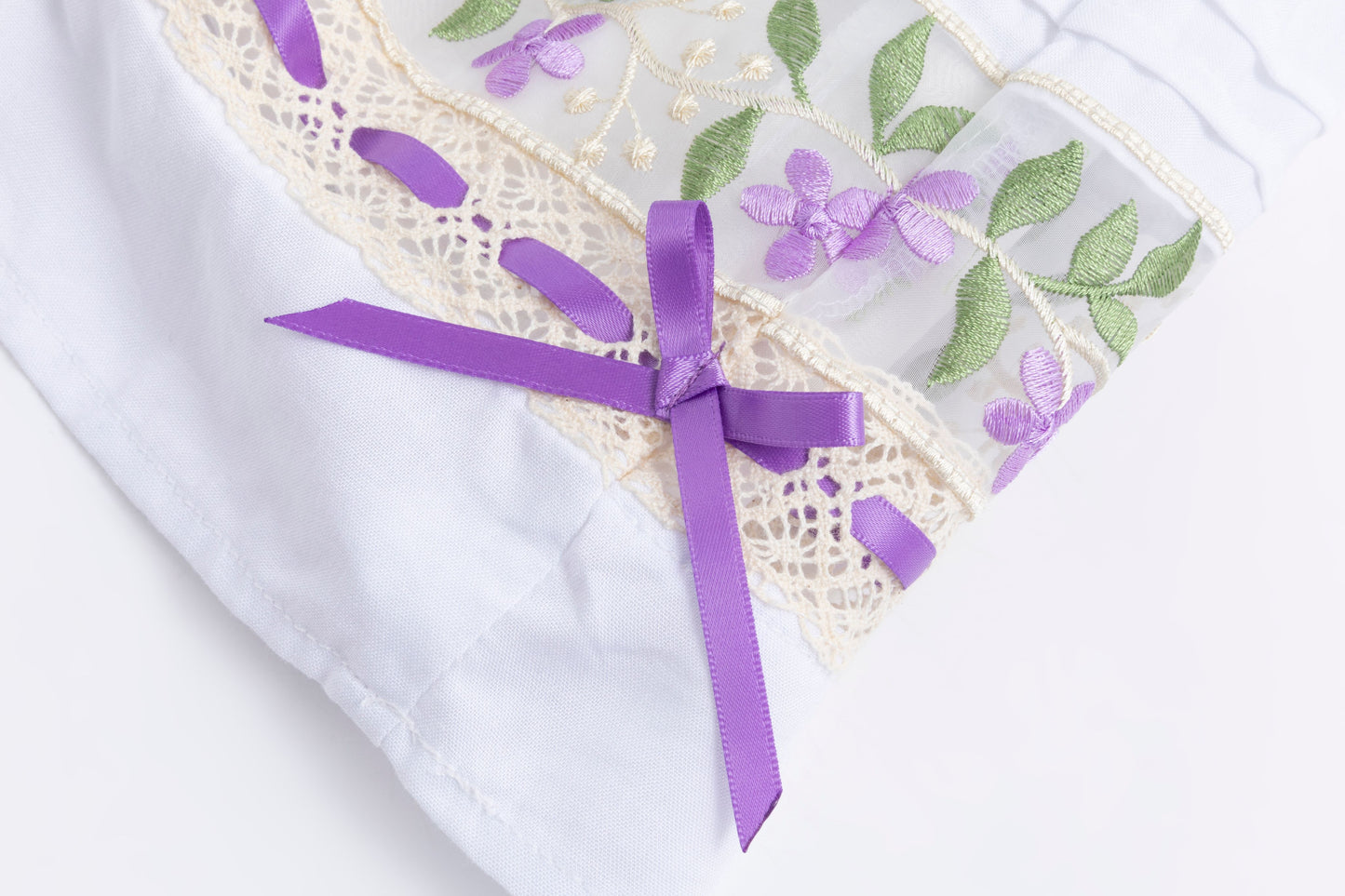 Lavender Bloom Dress – Handmade Embroidery❖ Curated by Kada [Licensed Collection]
