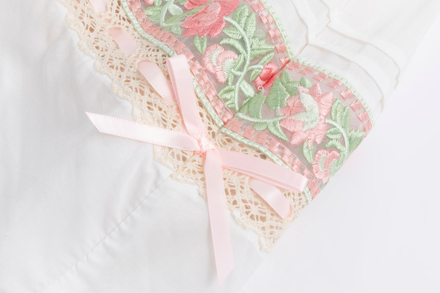 The Handmade Embroidered Rosebud Meadow Dress  ❖ Curated by Kada [Licensed Collection]
