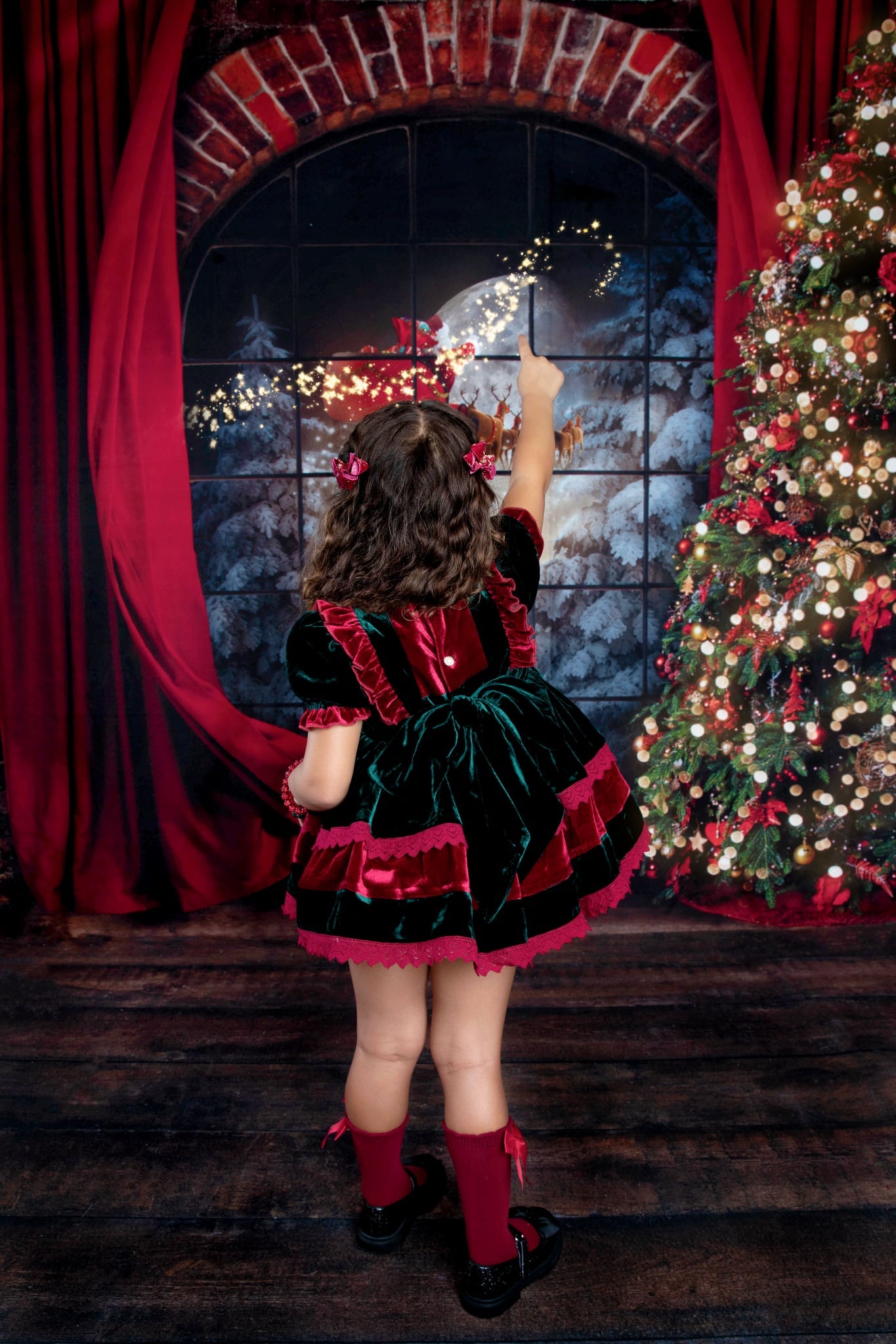 Velvet Noël Dress | Holiday 100% Silk Velvet | Preorder 🎄✨