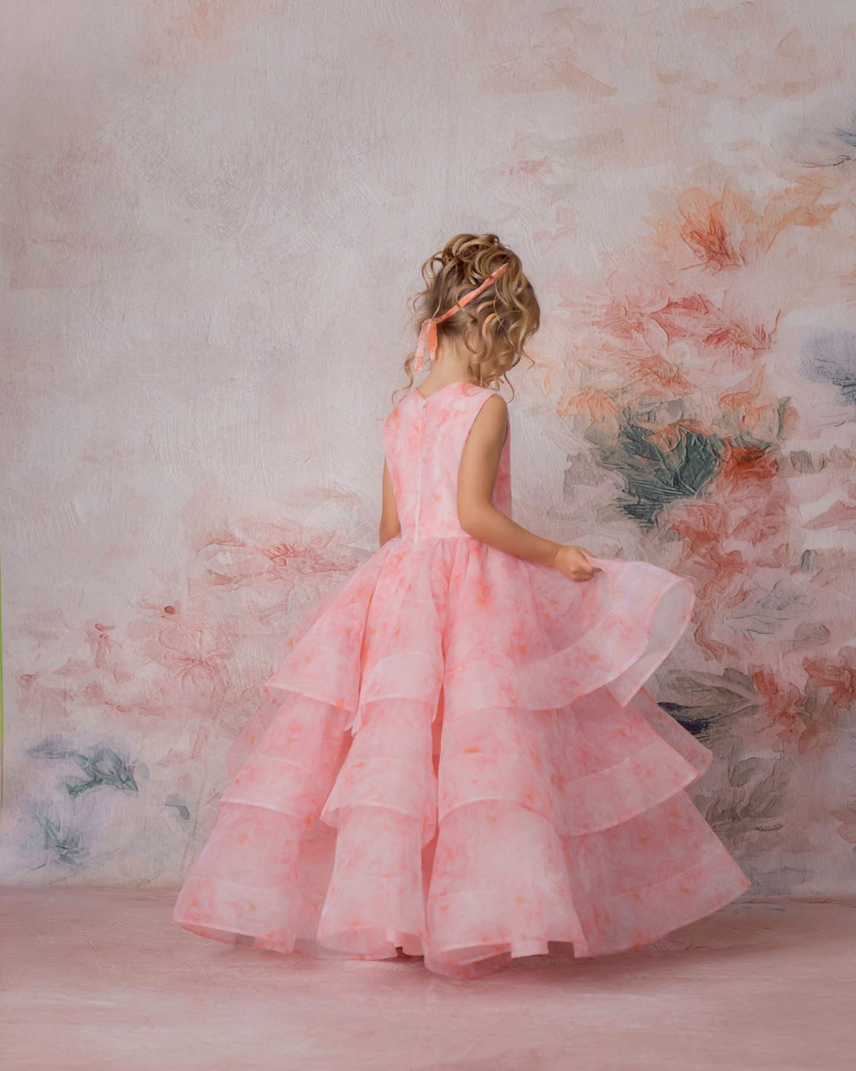 Peony Waltz | Girls Pink Couture Dress