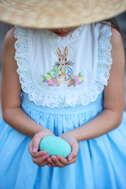Cottontail Dreams – Embroidered Girls Easter Dress | Luxury Boutique Spring & Birthday Dress