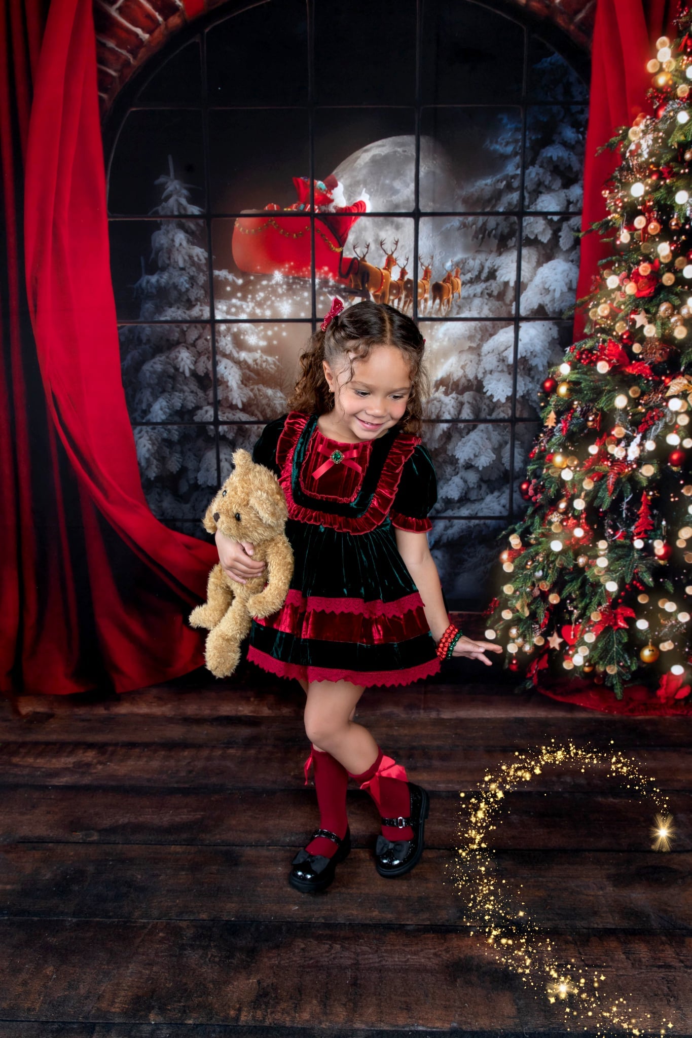 Velvet Noël Dress | Holiday 100% Silk Velvet | Preorder 🎄✨