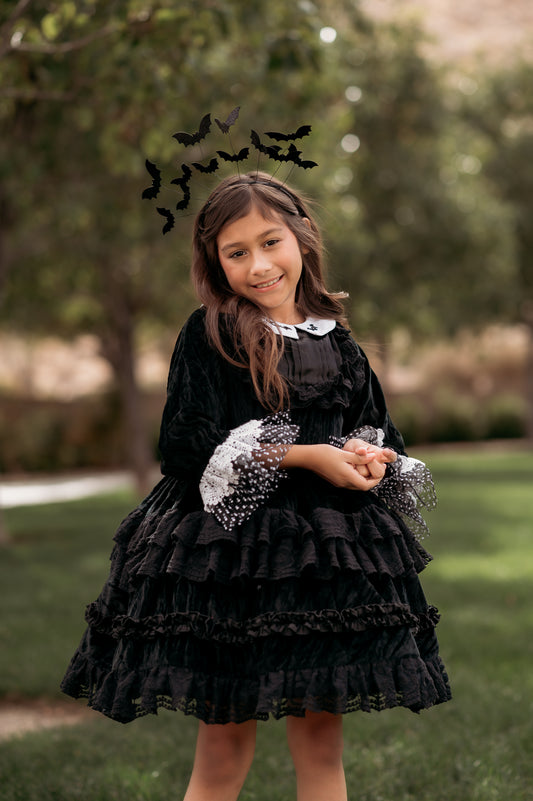 🎃✨ Victoria Velvet Dress – Limited Edition  ✨🎃