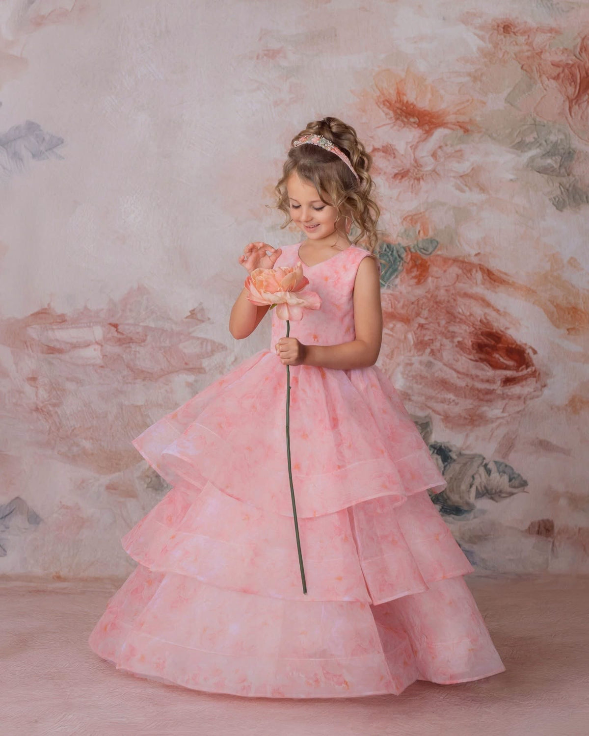 Peony Waltz | Girls Pink Couture Dress