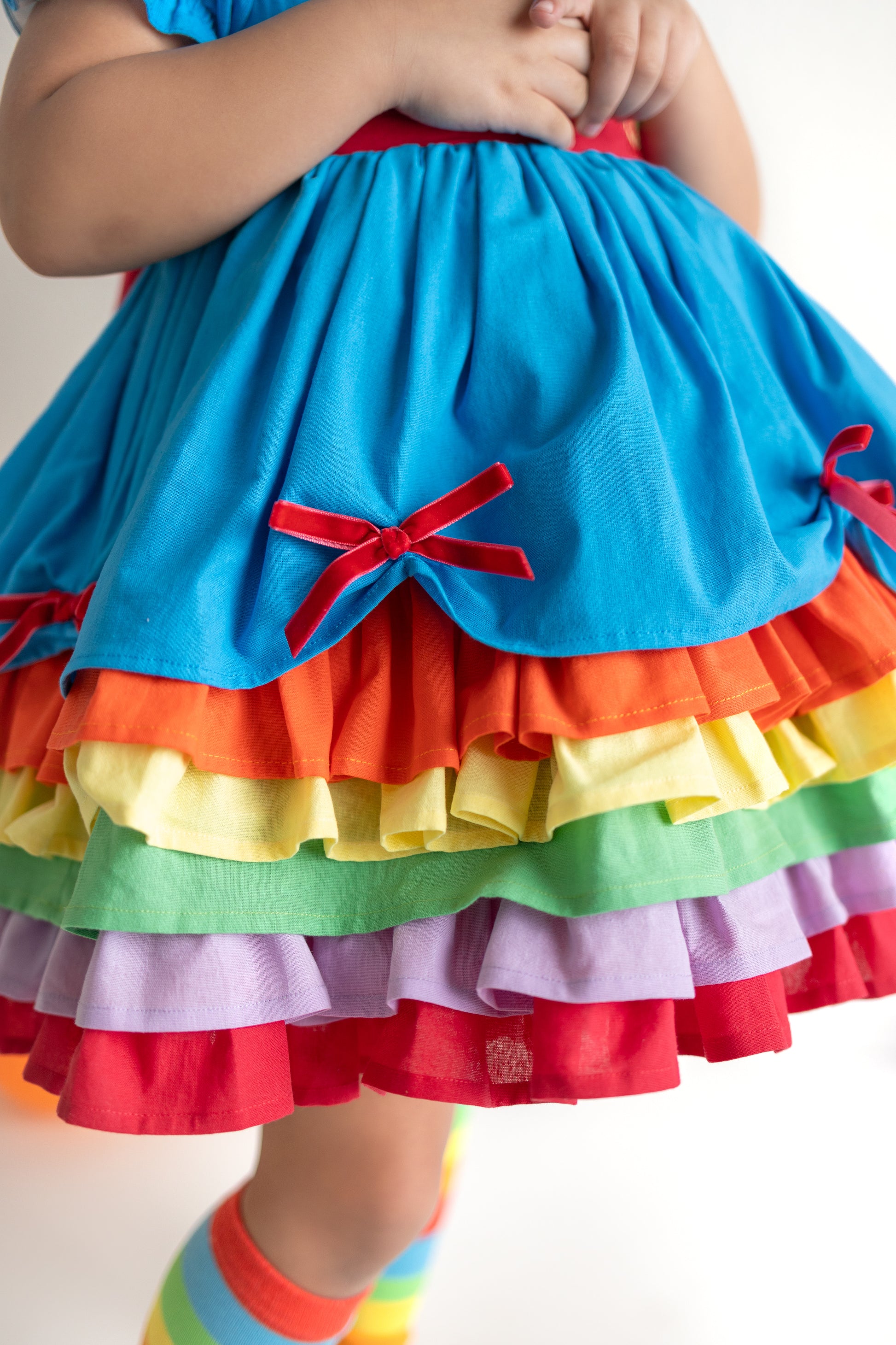rainbow club dresses Structured Striped Dress Rainbow