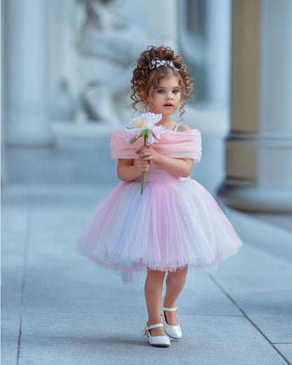 Once Upon a Pastel | Girls Couture Tulle Dress