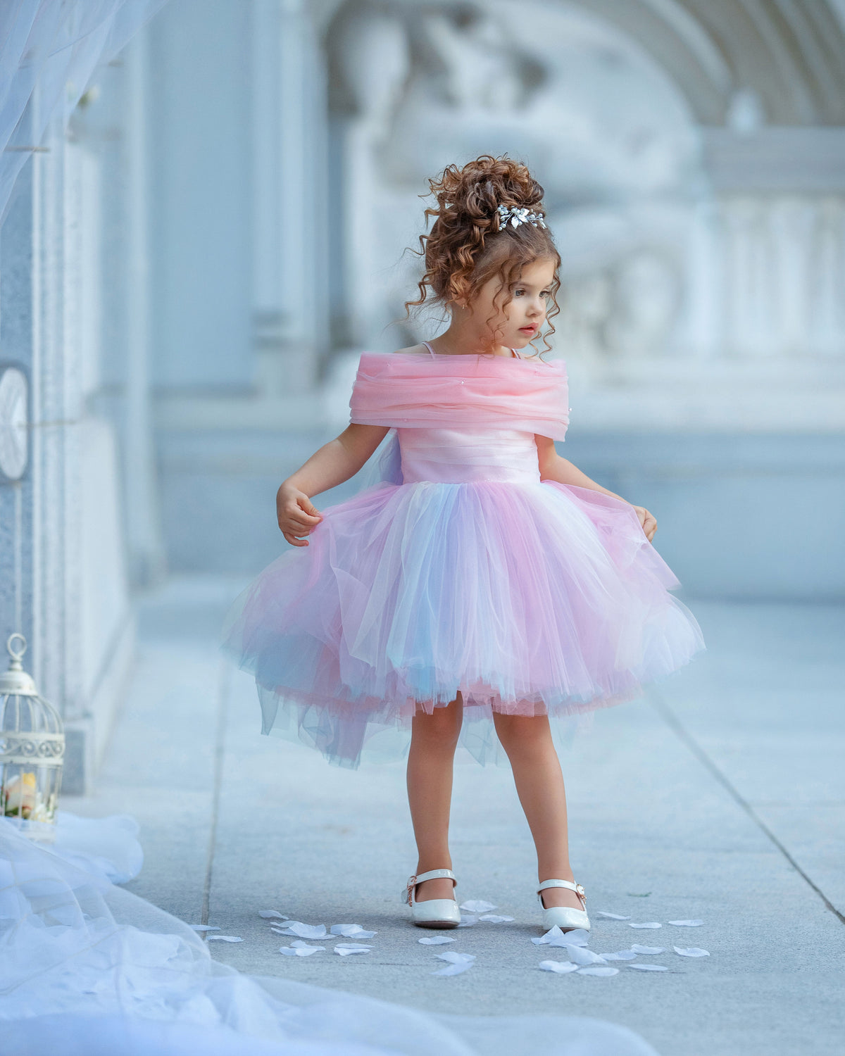 Once Upon a Pastel | Girls Couture Tulle Dress