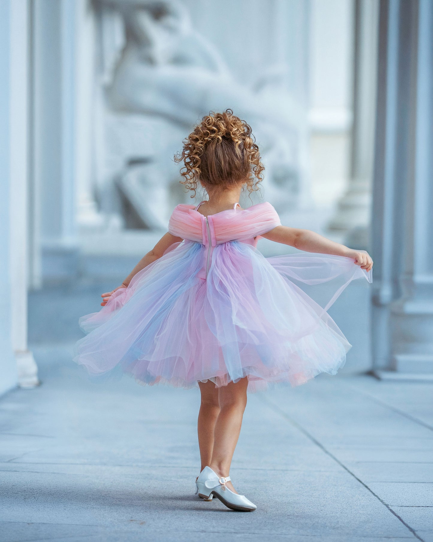 Once Upon a Pastel | Girls Couture Tulle Dress