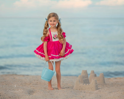 Flamingo Bloom Petti Dress