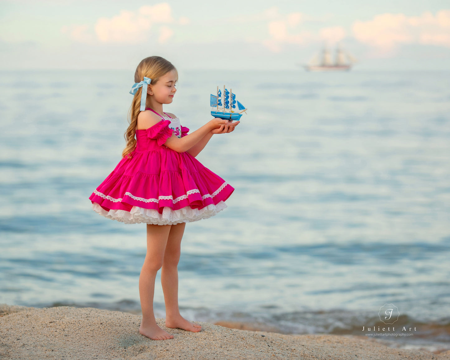 Flamingo Bloom Petti Dress