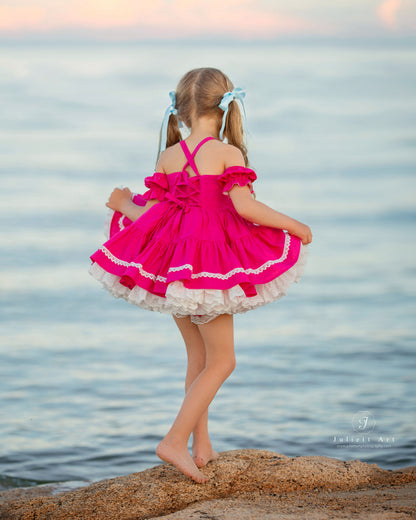 Flamingo Bloom Petti Dress