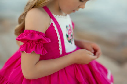 Flamingo Bloom Petti Dress