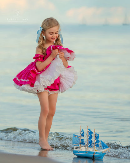 Flamingo Bloom Petti Dress