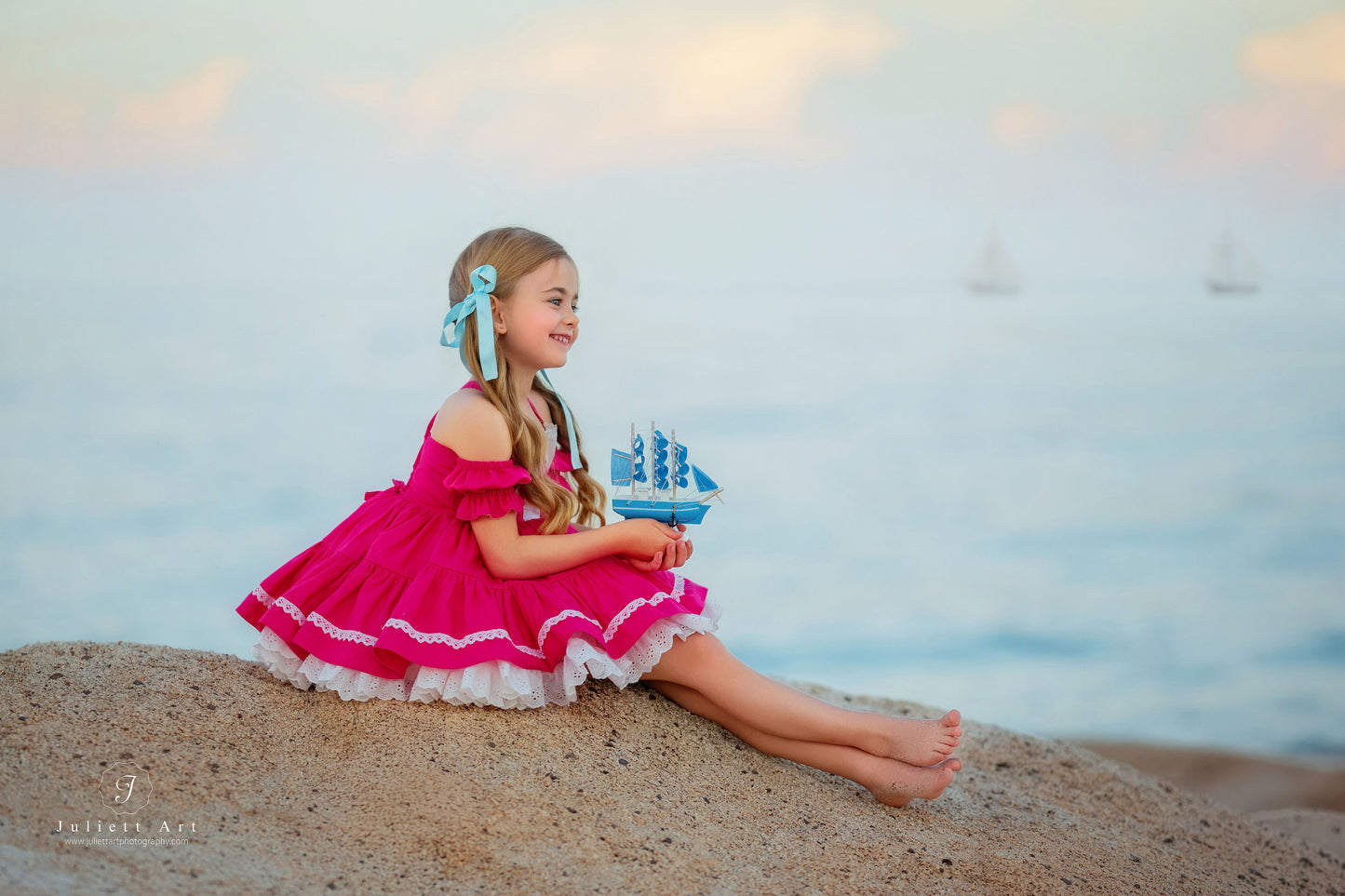 Flamingo Bloom Petti Dress