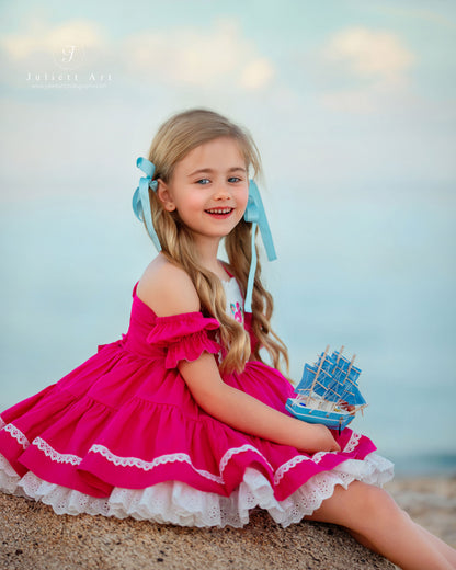 Flamingo Bloom Petti Dress