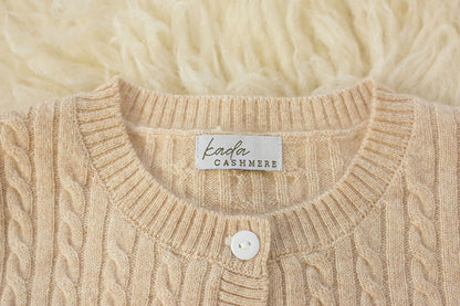 Cashmere Cable Knit Cardigan for Baby & Kids