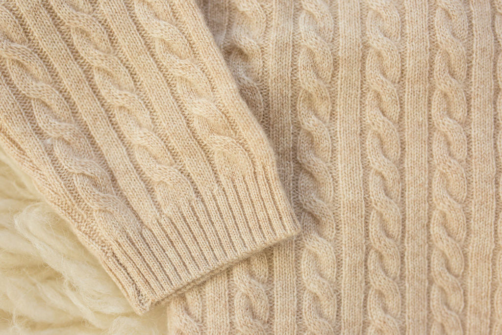 Cashmere Cable Knit Cardigan for Baby & Kids