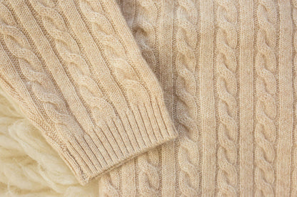 Cashmere Cable Knit Cardigan for Baby & Kids