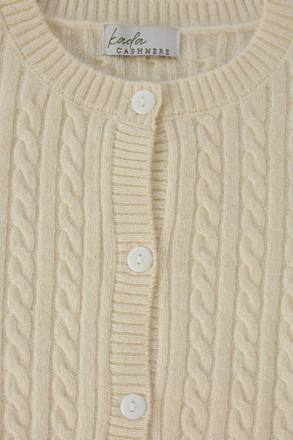 Cashmere Cable Knit Cardigan for Baby & Kids