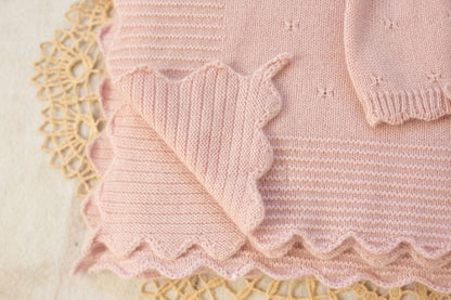 Cashmere Baby Blanket — Heirloom Pointelle Stitch