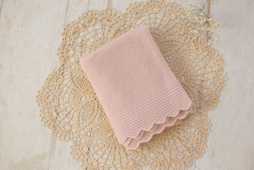 Cashmere Baby Blanket — Heirloom Pointelle Stitch