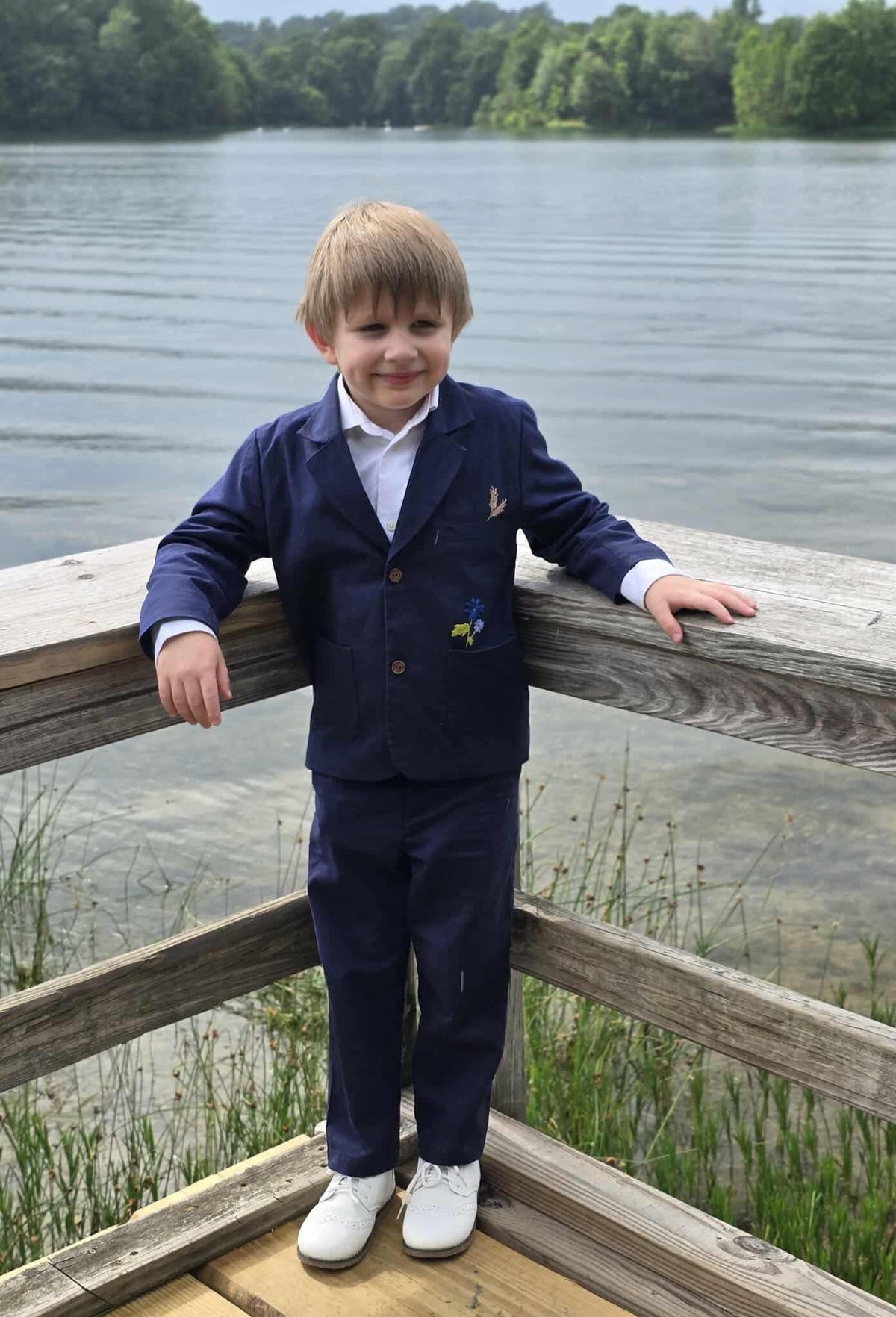 Royal Suit – Hand Embroidered Vintage Inspired Linen Boutique Boys Suit | Heirloom Style Special Occasion