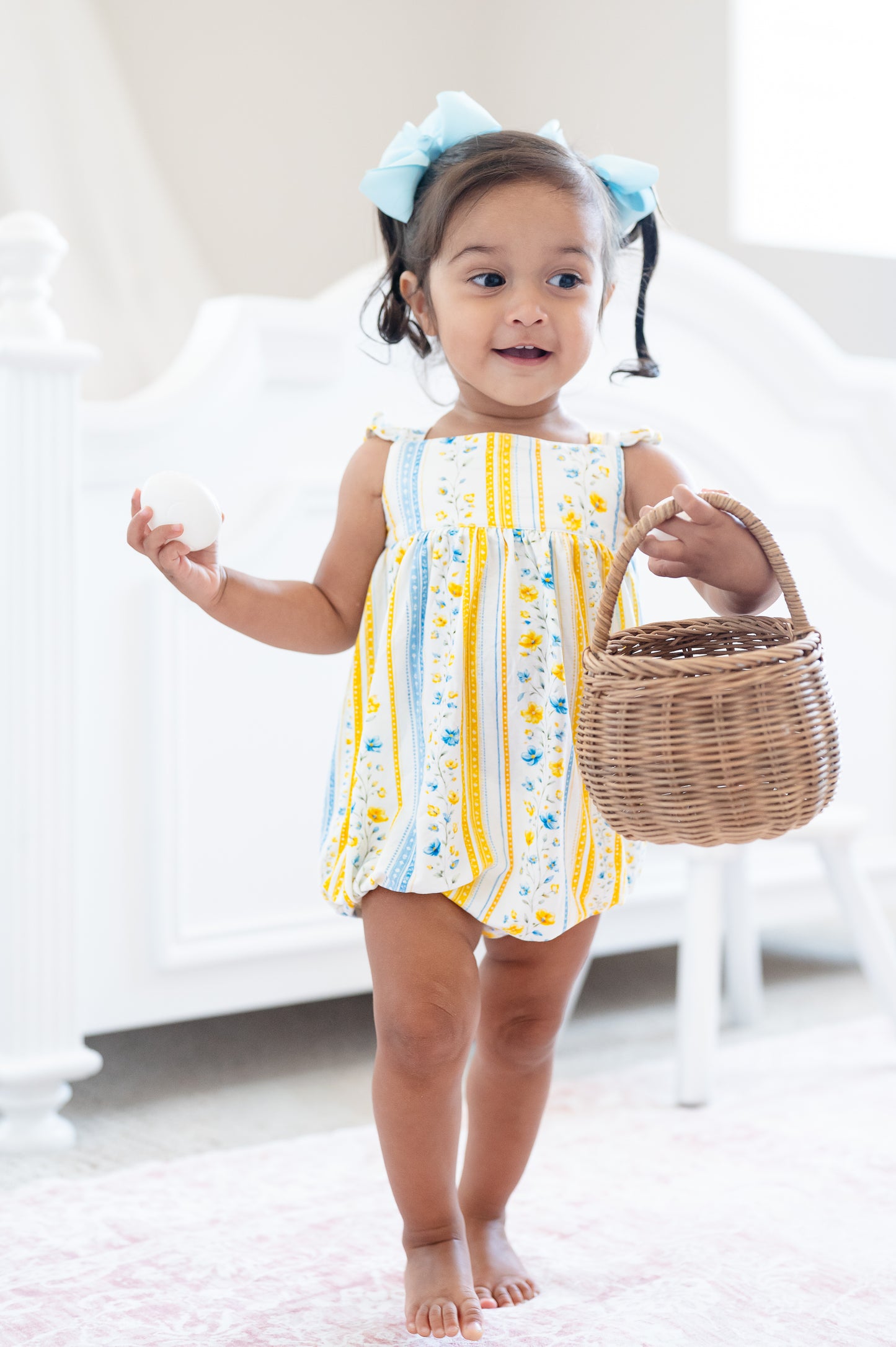 Sunshine & Daisies Girls Bamboo Bubble | Yellow Floral