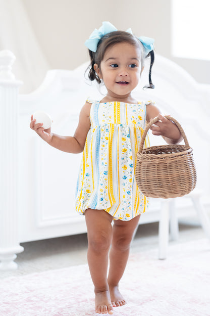 Sunshine & Daisies Girls Bamboo Bubble | Yellow Floral