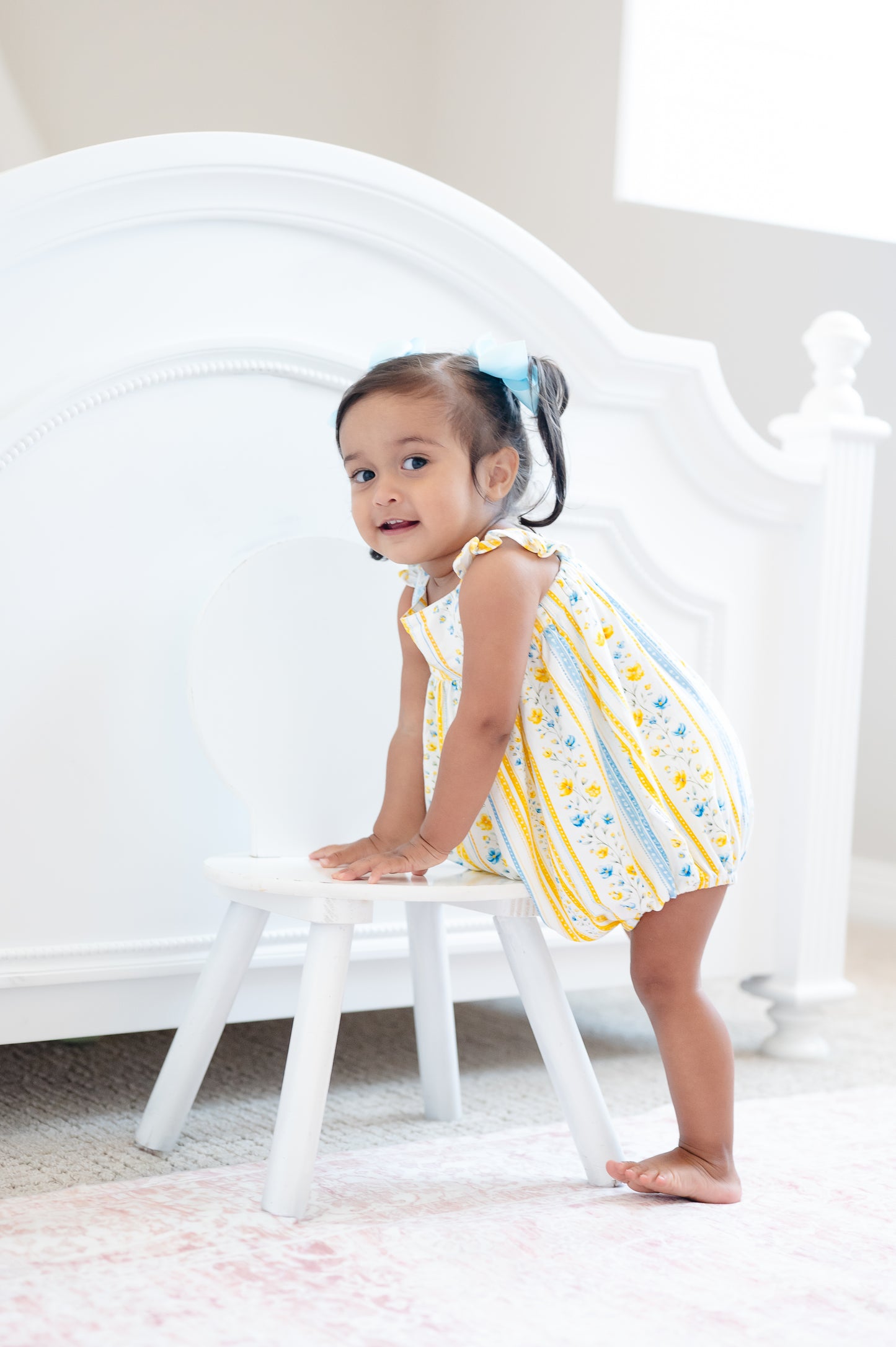 Sunshine & Daisies Girls Bamboo Bubble | Yellow Floral