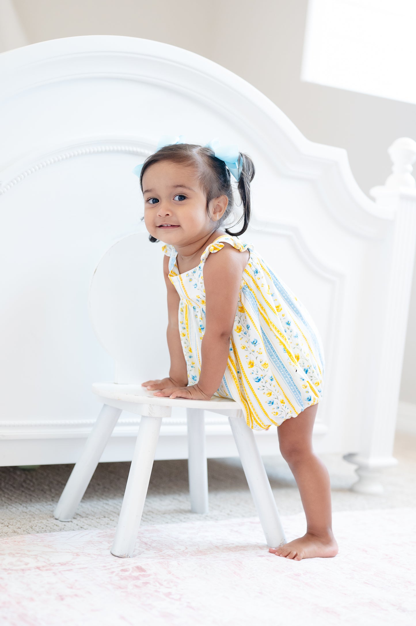 Sunshine & Daisies Girls Bamboo Bubble | Yellow Floral