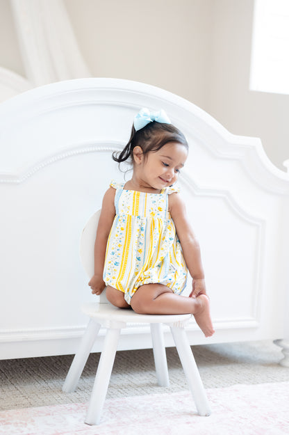 Sunshine & Daisies Girls Bamboo Bubble | Yellow Floral
