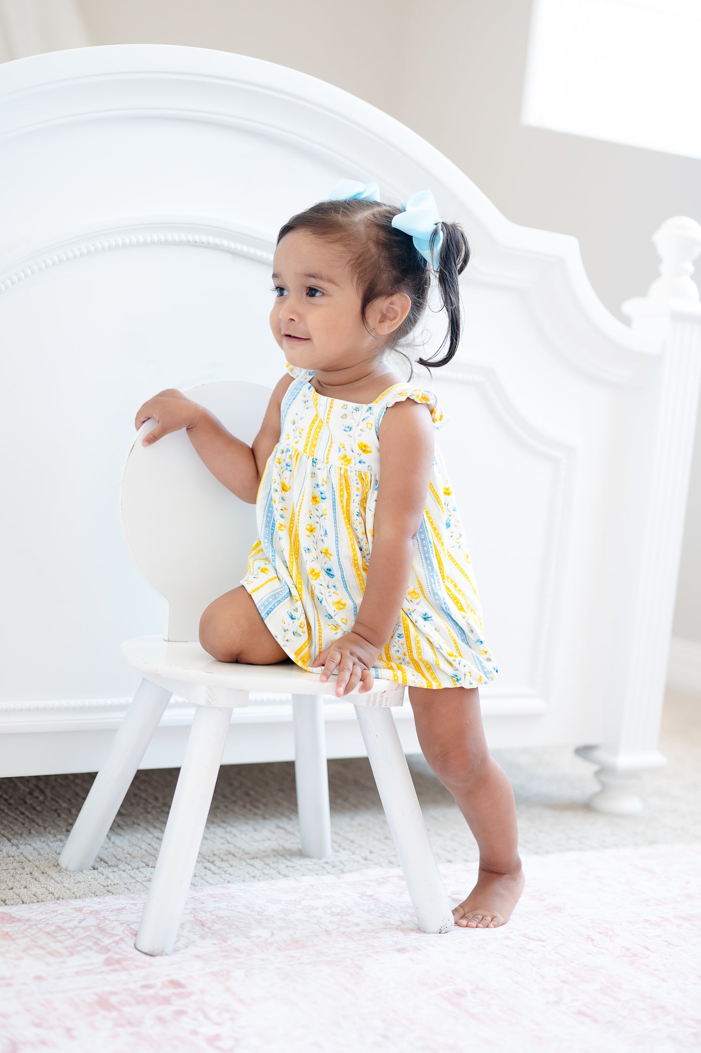Sunshine & Daisies Girls Bamboo Bubble | Yellow Floral