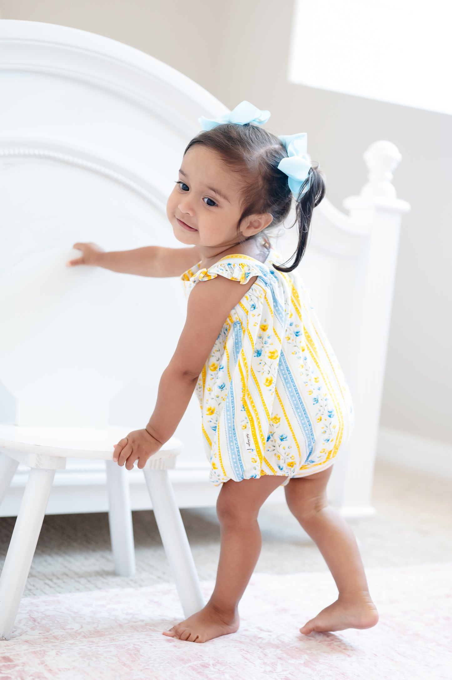 Sunshine & Daisies Girls Bamboo Bubble | Yellow Floral