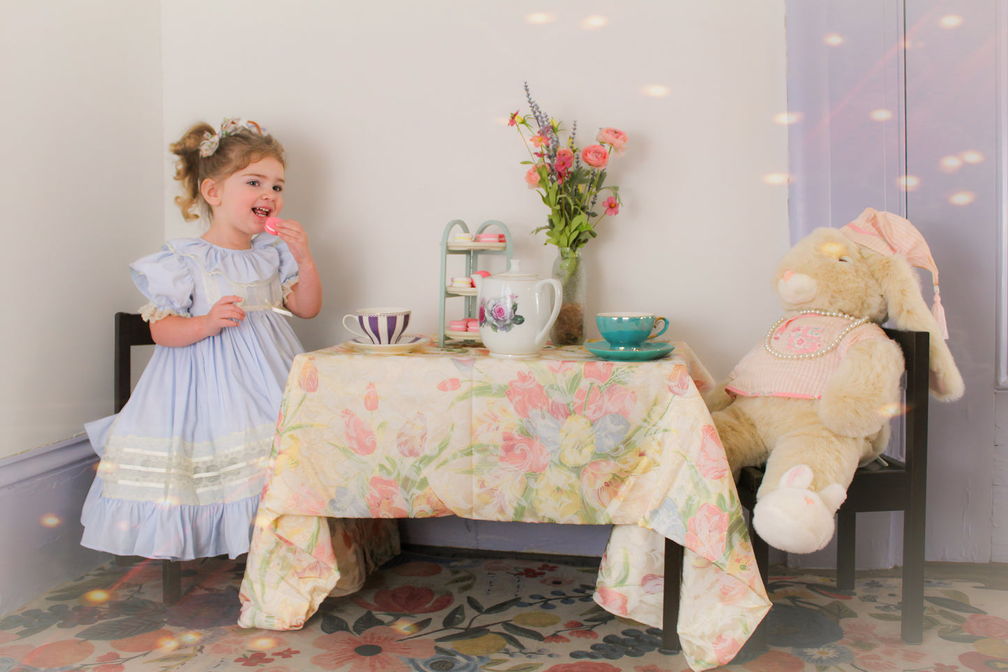 Celestine Heirloom Dress – Vintage Inspired Lace Boutique Girls Dress | Viscose Long Silhouette Heirloom Style