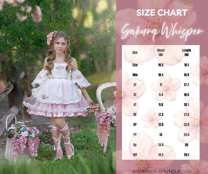 🌸 Sakura Whisper Dress - Luxury Hand-Embroidered Floral Gown