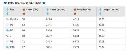 🎄✨ Winter Bear Dress ❄️🐻‍❄️ RTS